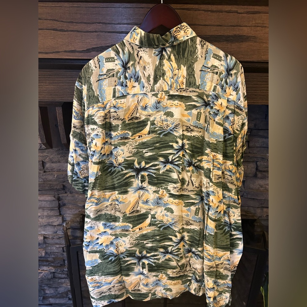 Hana bay Hawaiian shirt beach theme Multicolor Patterned Shirt